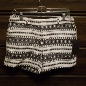 Black and white pattern shorts